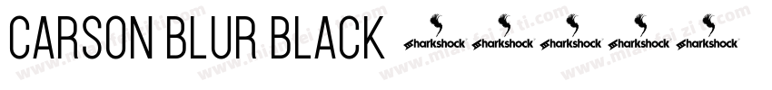 Carson Blur Black字体转换